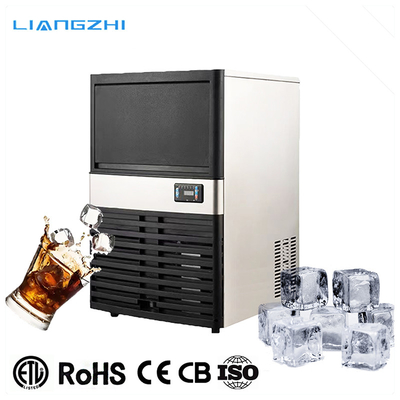 Luchtkoeling 40 kg 24 uur LZ-80 Commerciële Automatische Clear Ice Cube Machine voor Nepal