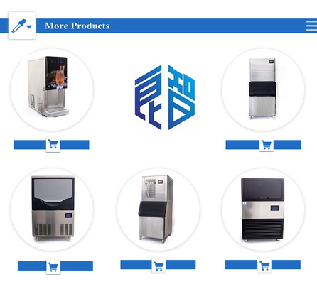 App-gecontroleerde NO LZ-168 aangepaste ziekenhuis gebroken ijsmachine in 8 kg/min
