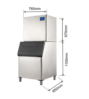 2023 Summer Necessity 500kg Restaurant Cube Ice Machine met een capaciteit van 400kg