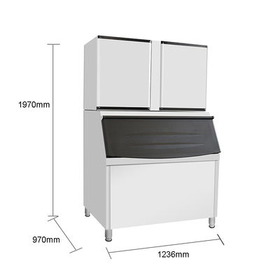 Vulling capaciteit 800 g Hoogproductieve ijsblokjesmachine LZ-3300 voor de markt van Ghana